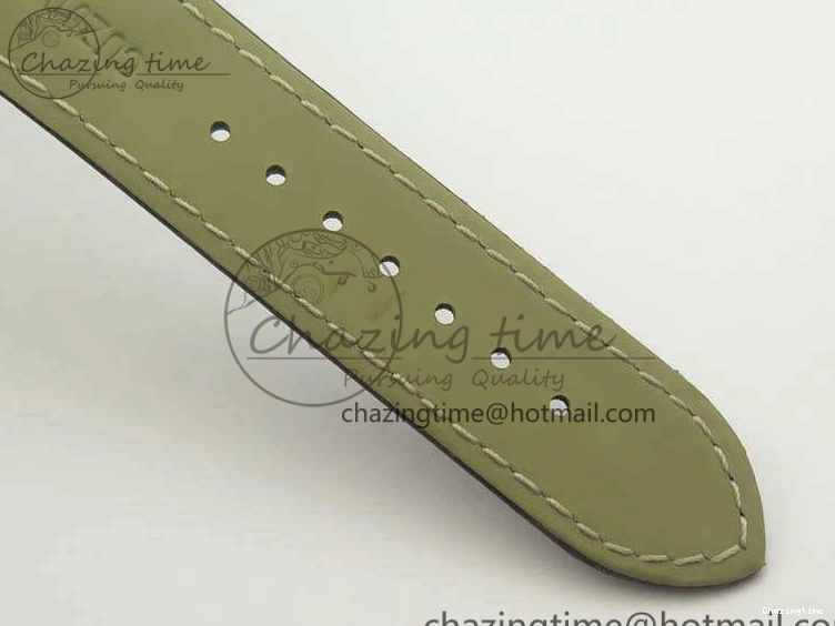 0119 FashionForward De Ville Prestige Real Power Reserve SS TW 1:1 Best Edition White Dial SS Markers On Leather Strap A 8095